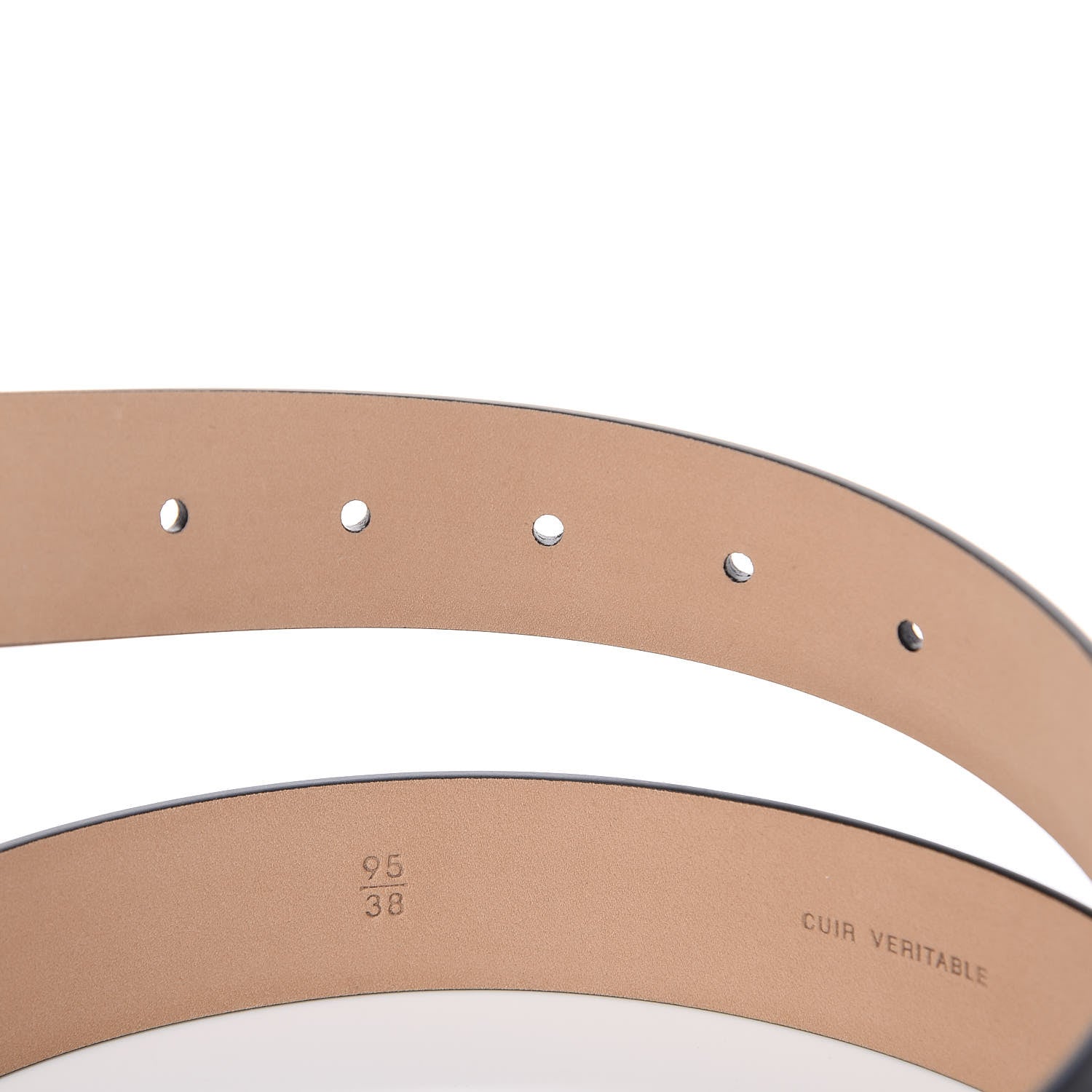 Chanel Calfskin Belt 95 38 Black 4 of 6