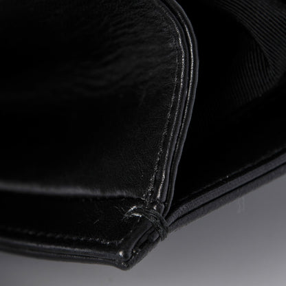 Chanel Lambskin Pleated Medium Boy Flap Black 8 of 11