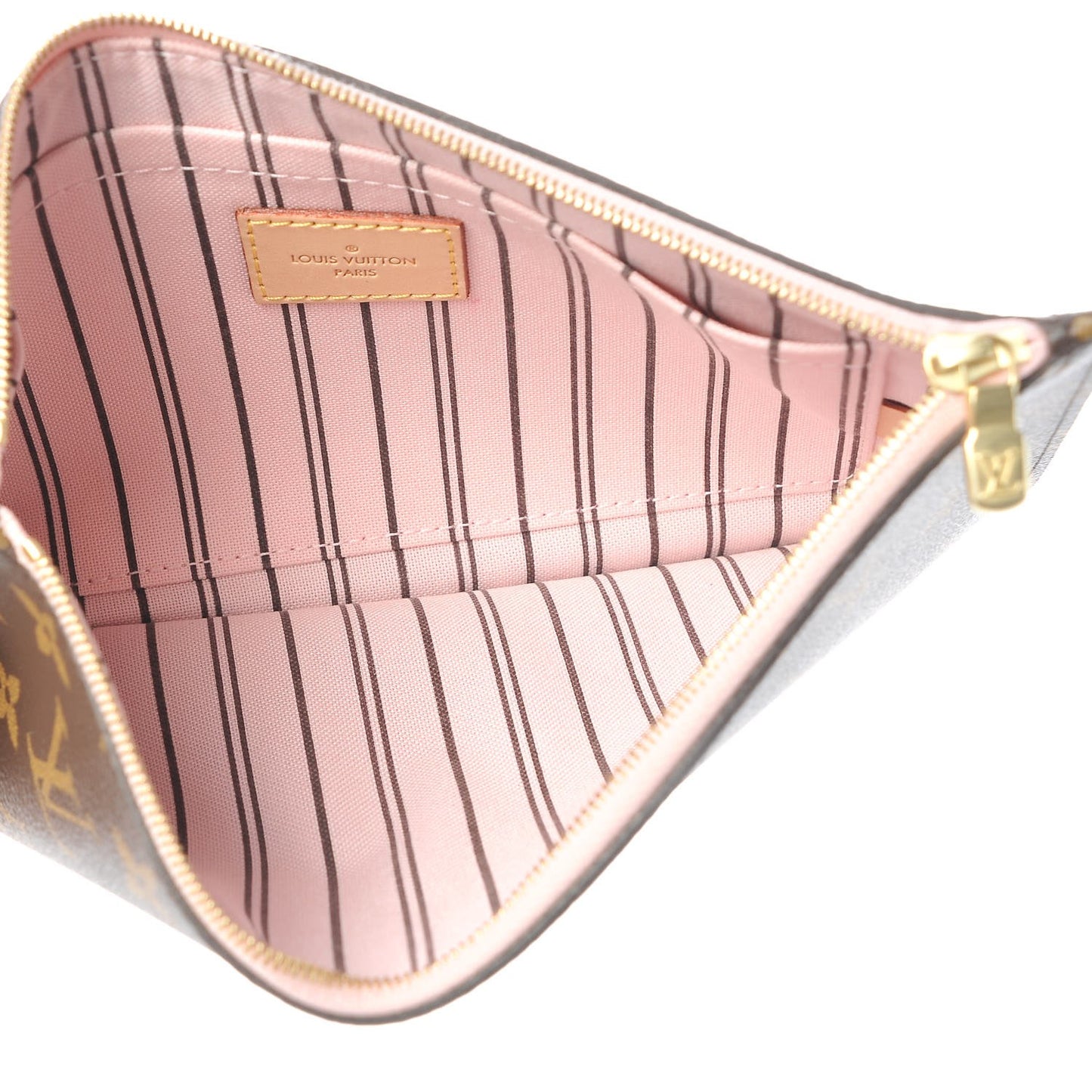 Monogram Neverfull MM GM Pochette Rose Ballerine