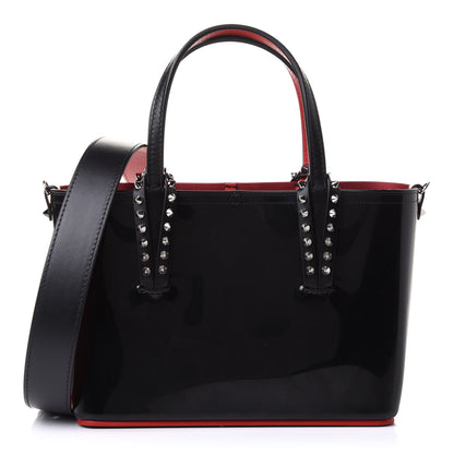 Christian Louboutin PVC Spikes Mini East West Cabata Tote Black 1 of 10