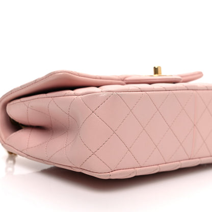 Chanel Lambskin Quilted Small Sweet Camellia Flap Light Pink 9 of 13
