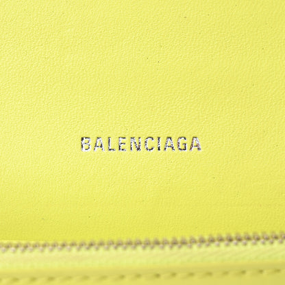 Balenciaga Shiny Box Calfskin XS Hourglass Wallet On Chain Lime 6 of 12
