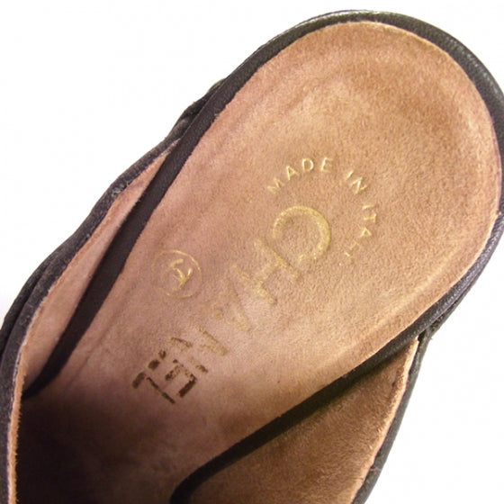 Chanel Leather Studded Clogs 36.5 8 of 9
