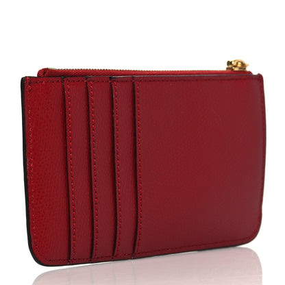 Fendi Vitello Cruise F is Fendi Bi-Color FF 1974 Embossed Key Case Pouch Maya Black Fragola 3 of 8