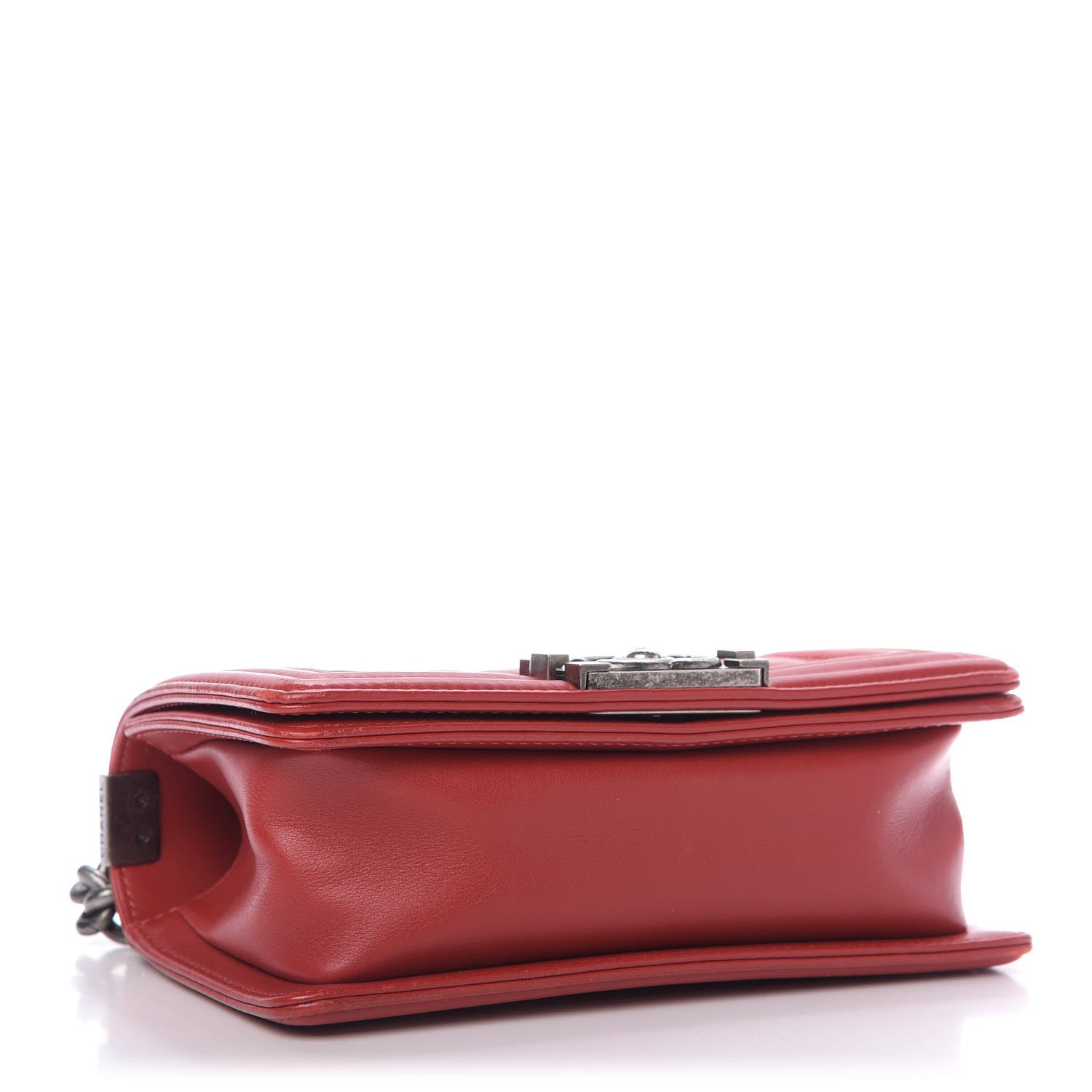 Chanel Lambskin Quilted Small Boy Flap Dark Red 5 of 10