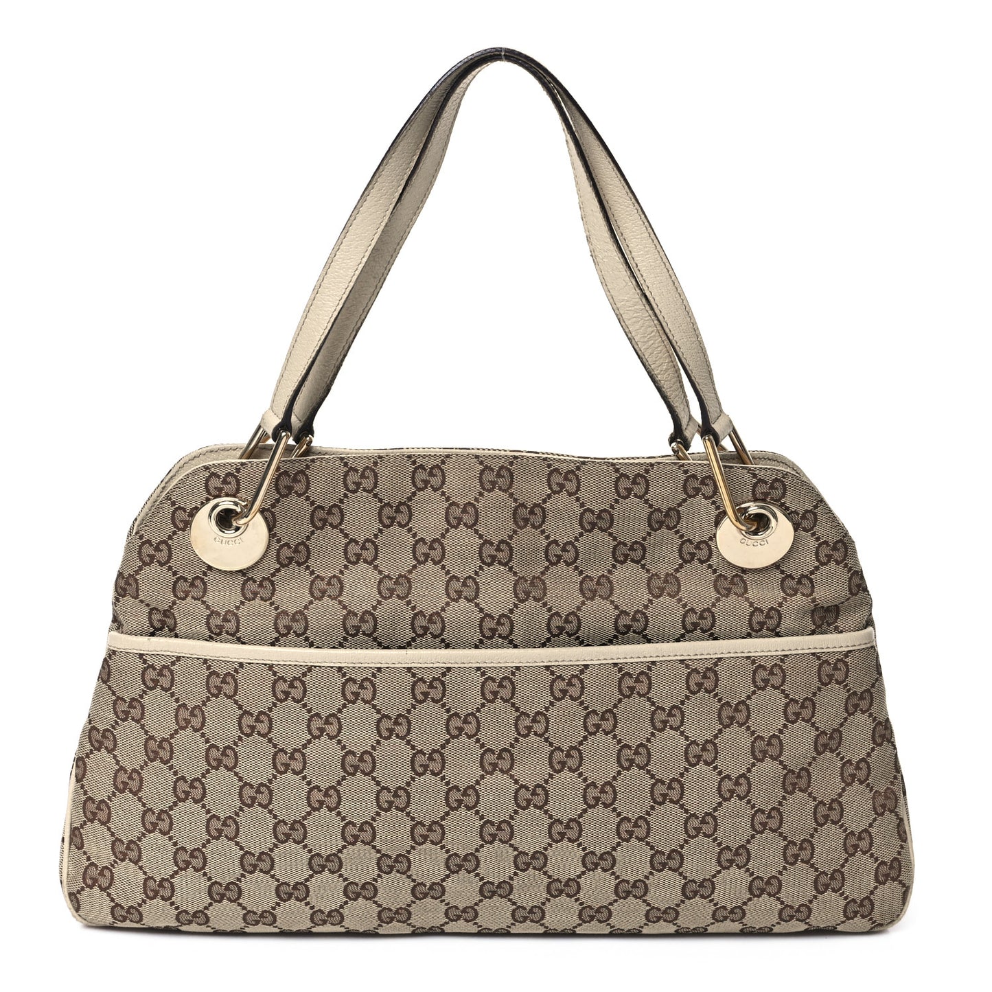 Monogram Medium Eclipse Shoulder Bag Off White