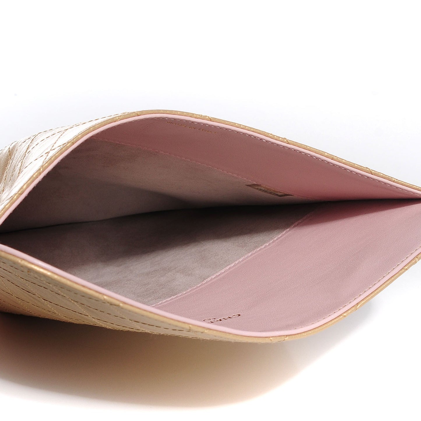 Metallic Calfskin Brilliant iPad Case Gold
