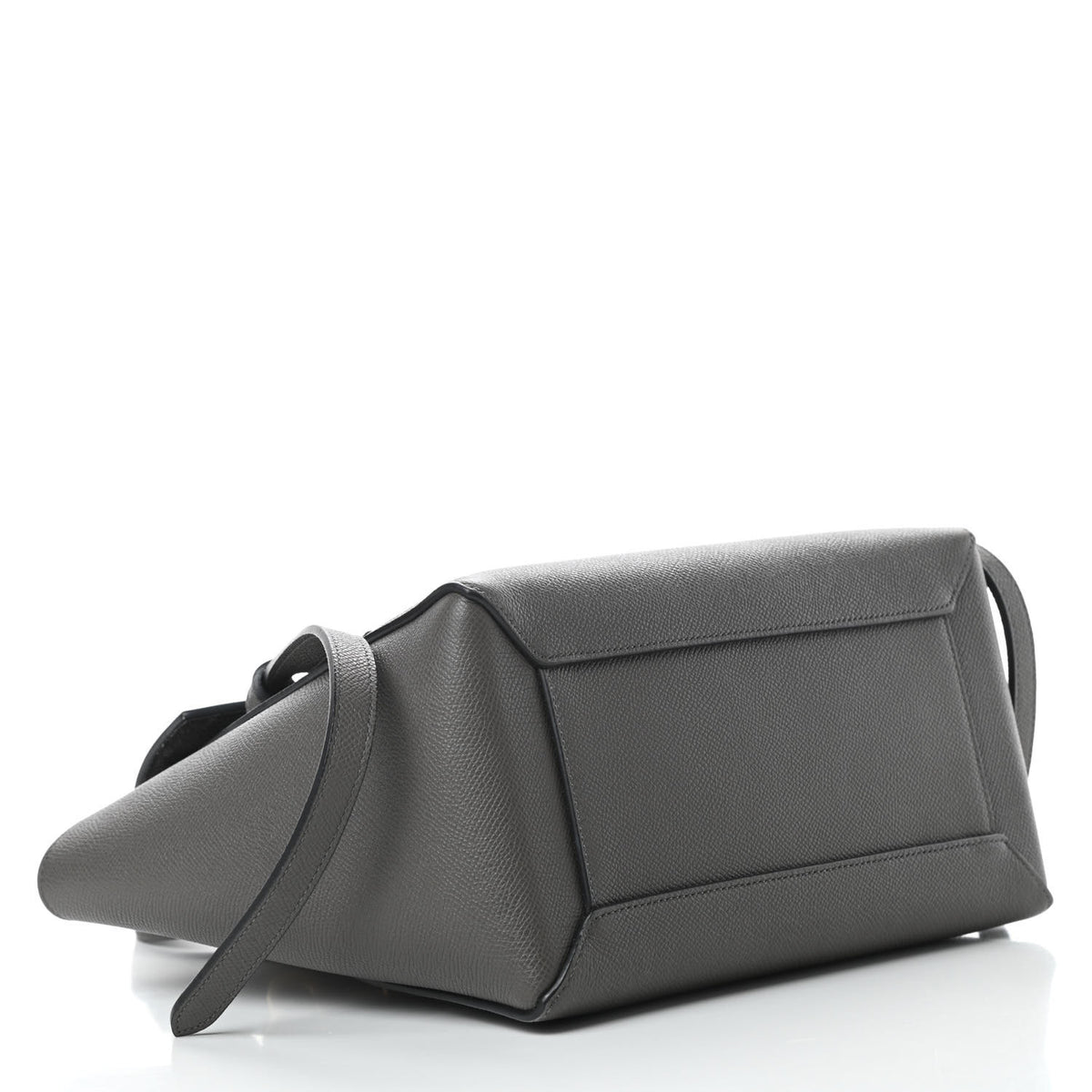 Baby Grained Calfskin Micro Belt Bag Grey