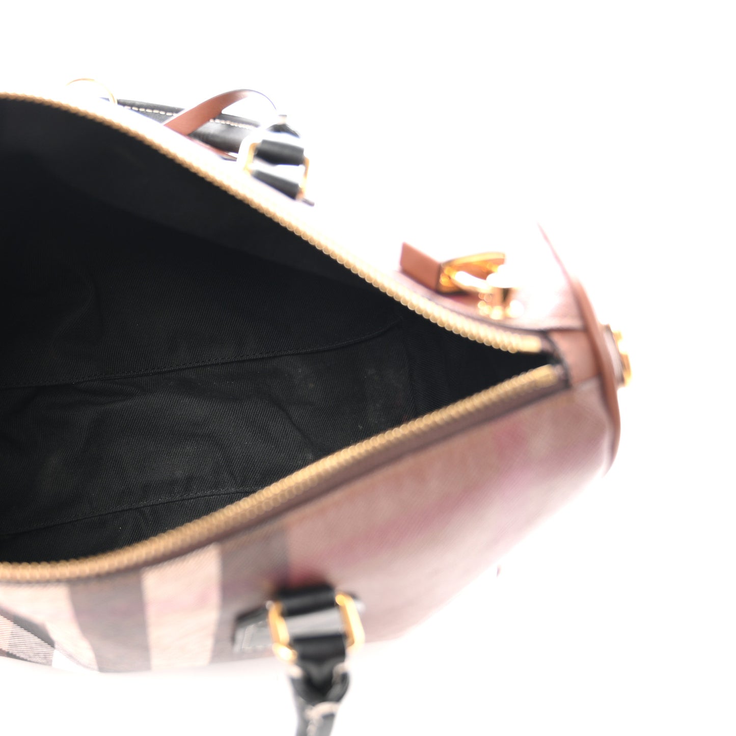 E-canvas Check Bowling Bag Dark Birch Brown