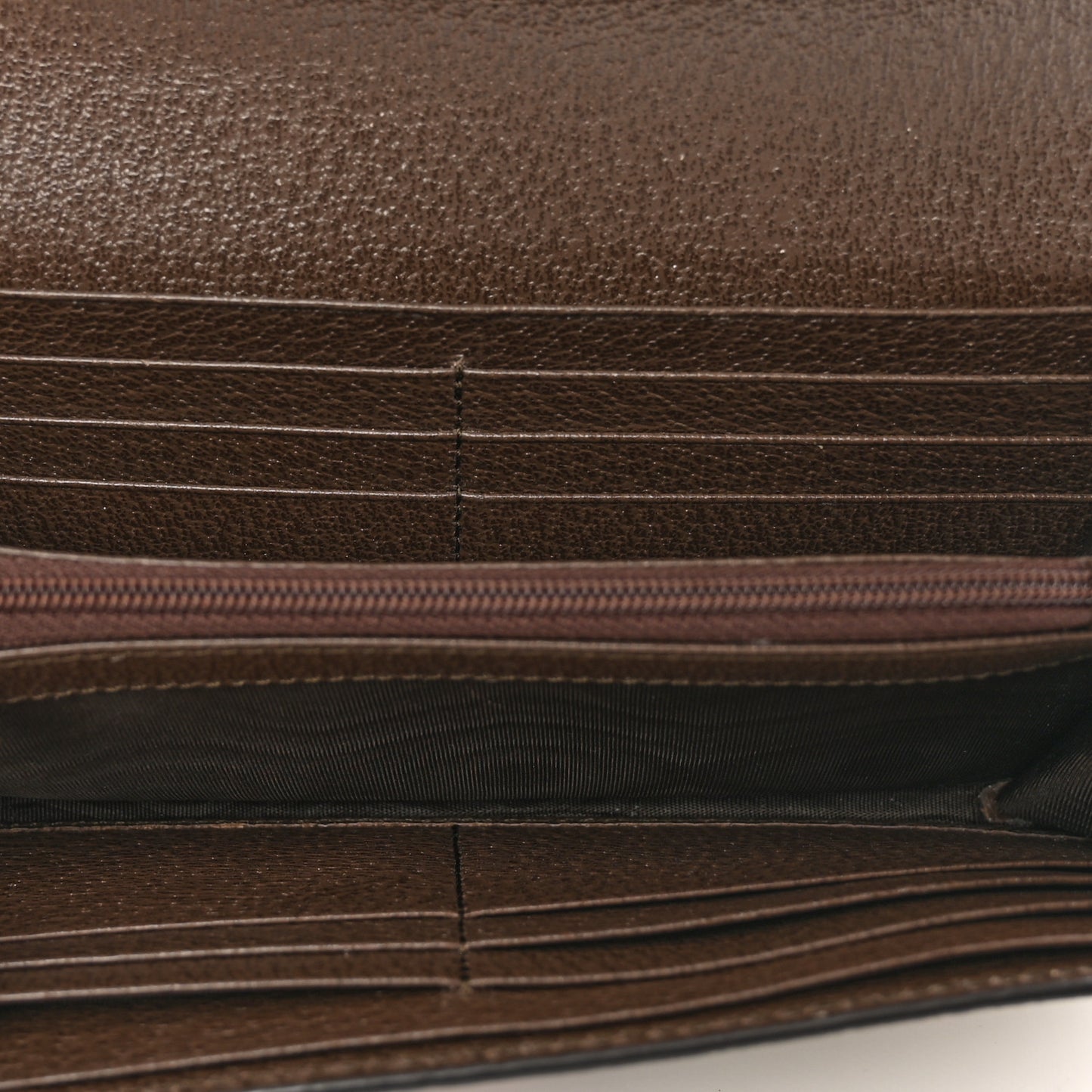GG Supreme Monogram Web Ophidia Continental Wallet Brown