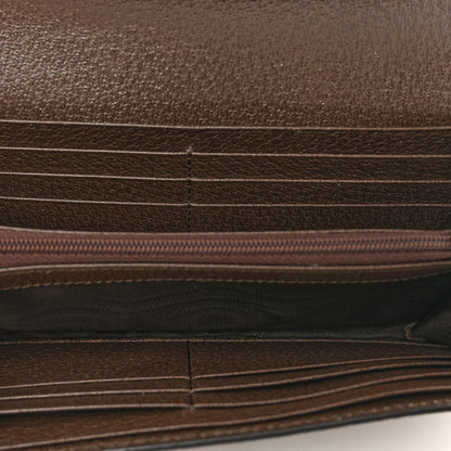 Gucci GG Supreme Monogram Web Ophidia Continental Wallet Brown 5 of 8