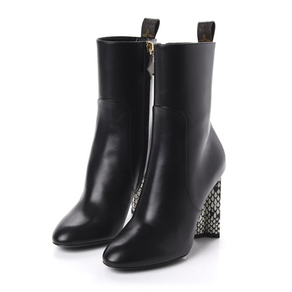 Louis Vuitton Calfskin Silhouette Ankle Boots 36 Black 3 of 8