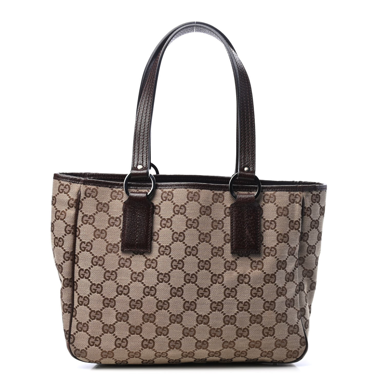 Gucci Monogram Medium Tote Dark Brown 1 of 4