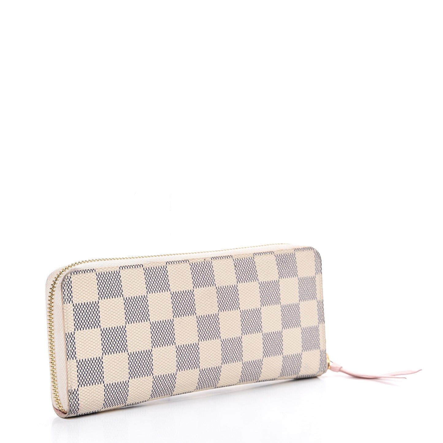 Damier Azur Clemence Wallet Rose Ballerine