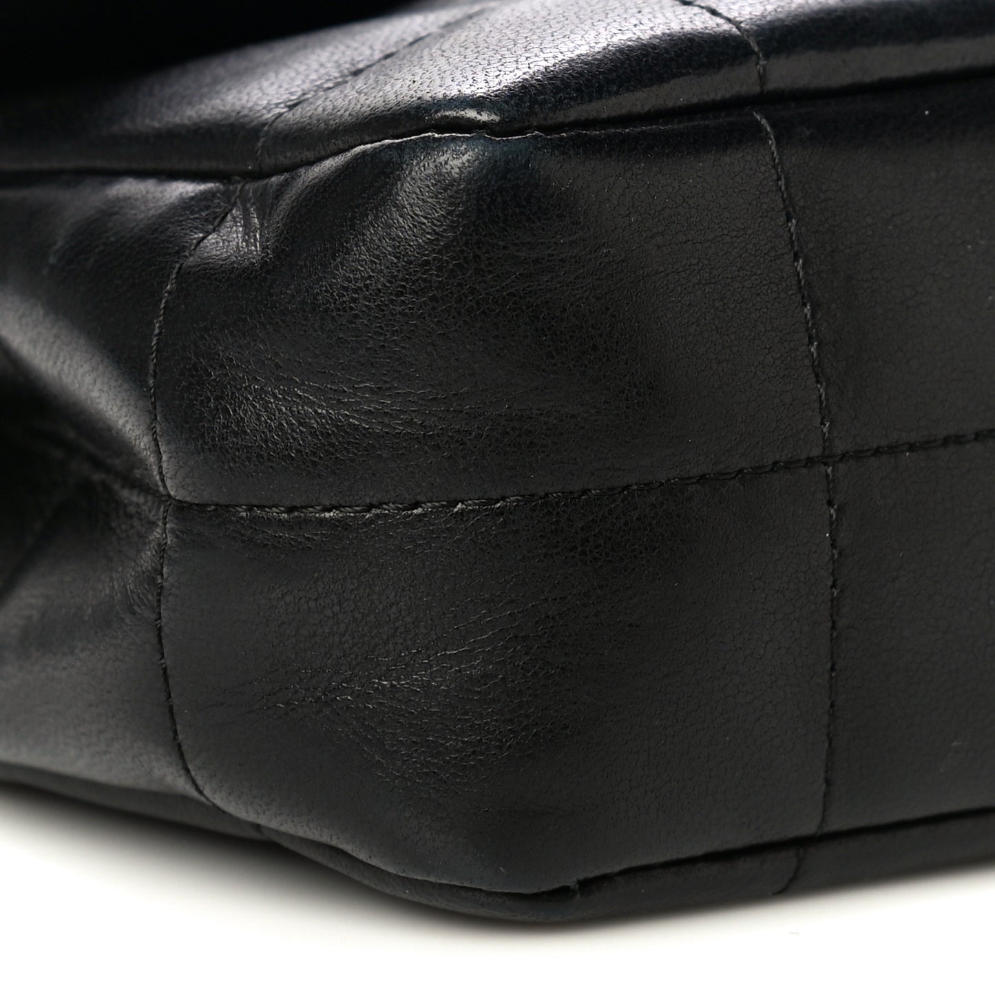 Lambskin Quilted Mini Chocolate Bar Flap Black