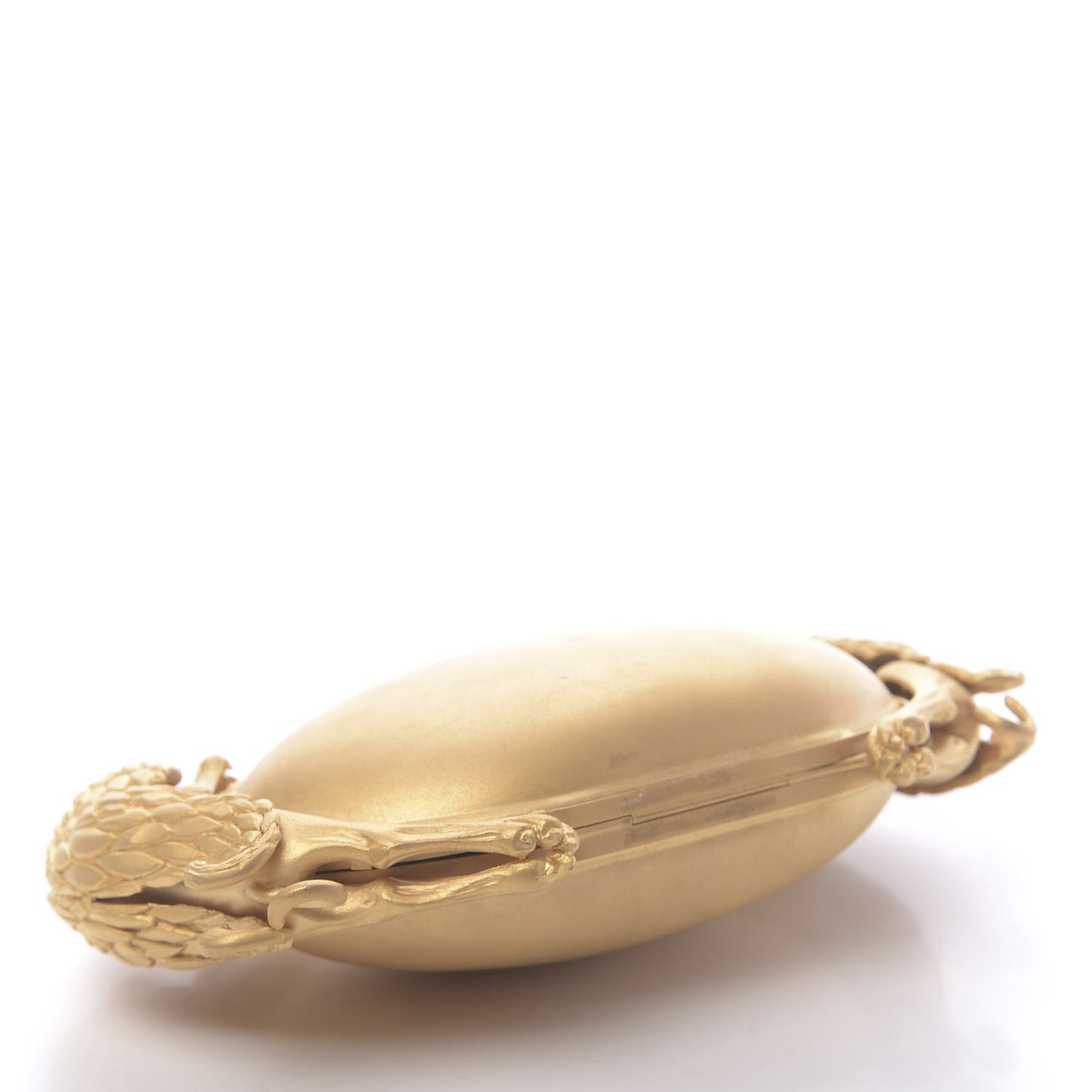 Metal Gryphon Clutch Gold