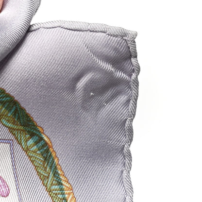 Hermes Silk Mousseline Amours Scarf 90 8 of 8