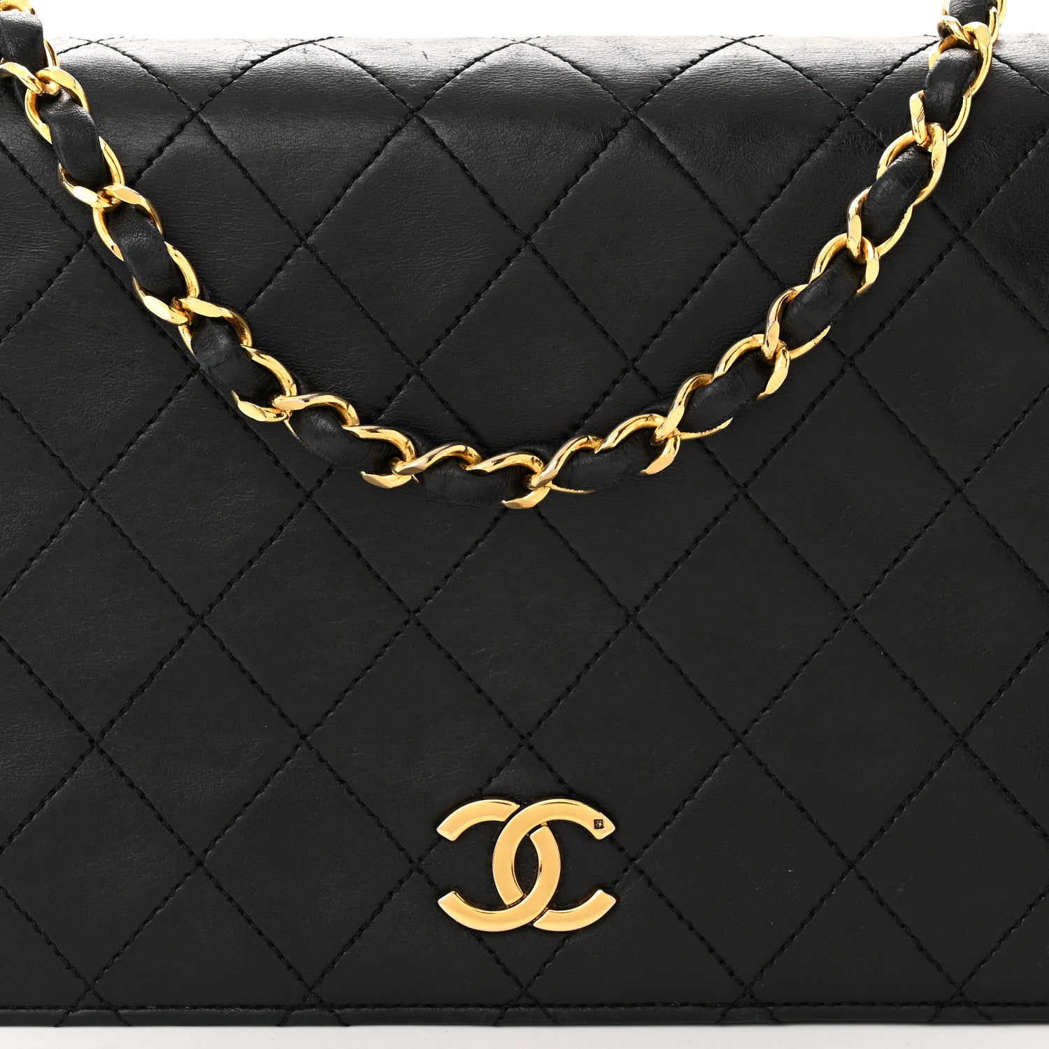 Chanel Lambskin Quilted Small Single Flap Black 7 of 11