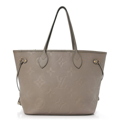 Louis Vuitton Empreinte Monogram Giant Neverfull MM Tourterelle 3 of 9