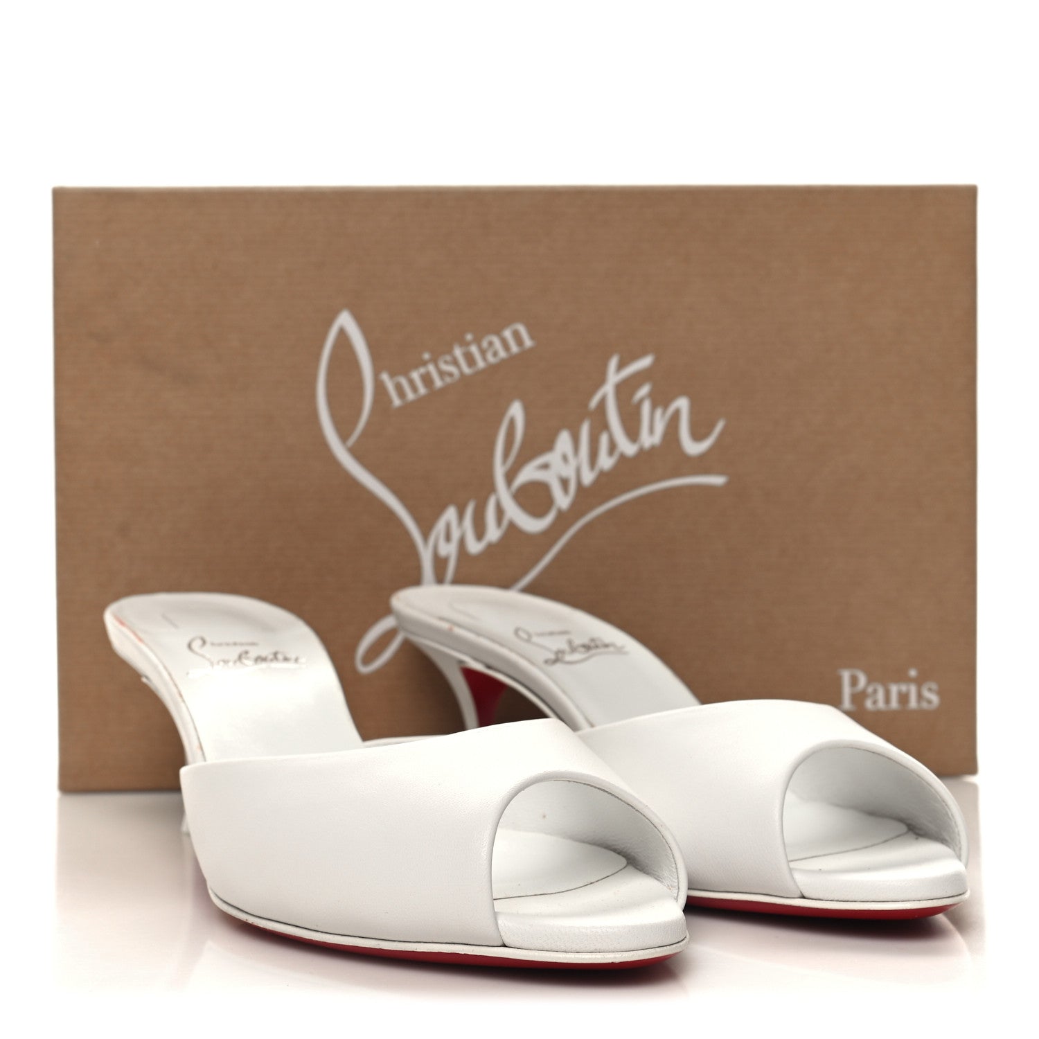 Christian Louboutin Nappa Me Dolly 55 Sandals 36.5 White 2 of 9