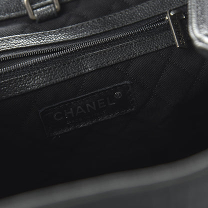 Chanel Distressed Caviar Outdoor Ligne Tote Black 8 of 10
