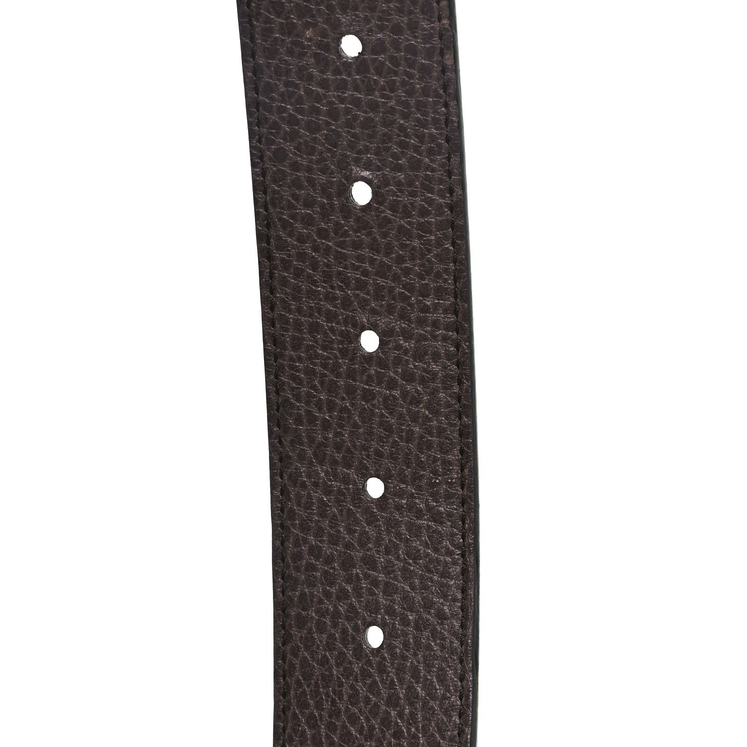 Gucci Calfskin Double G Reversible 37mm Belt 85 34 Black Cocoa 4 of 5