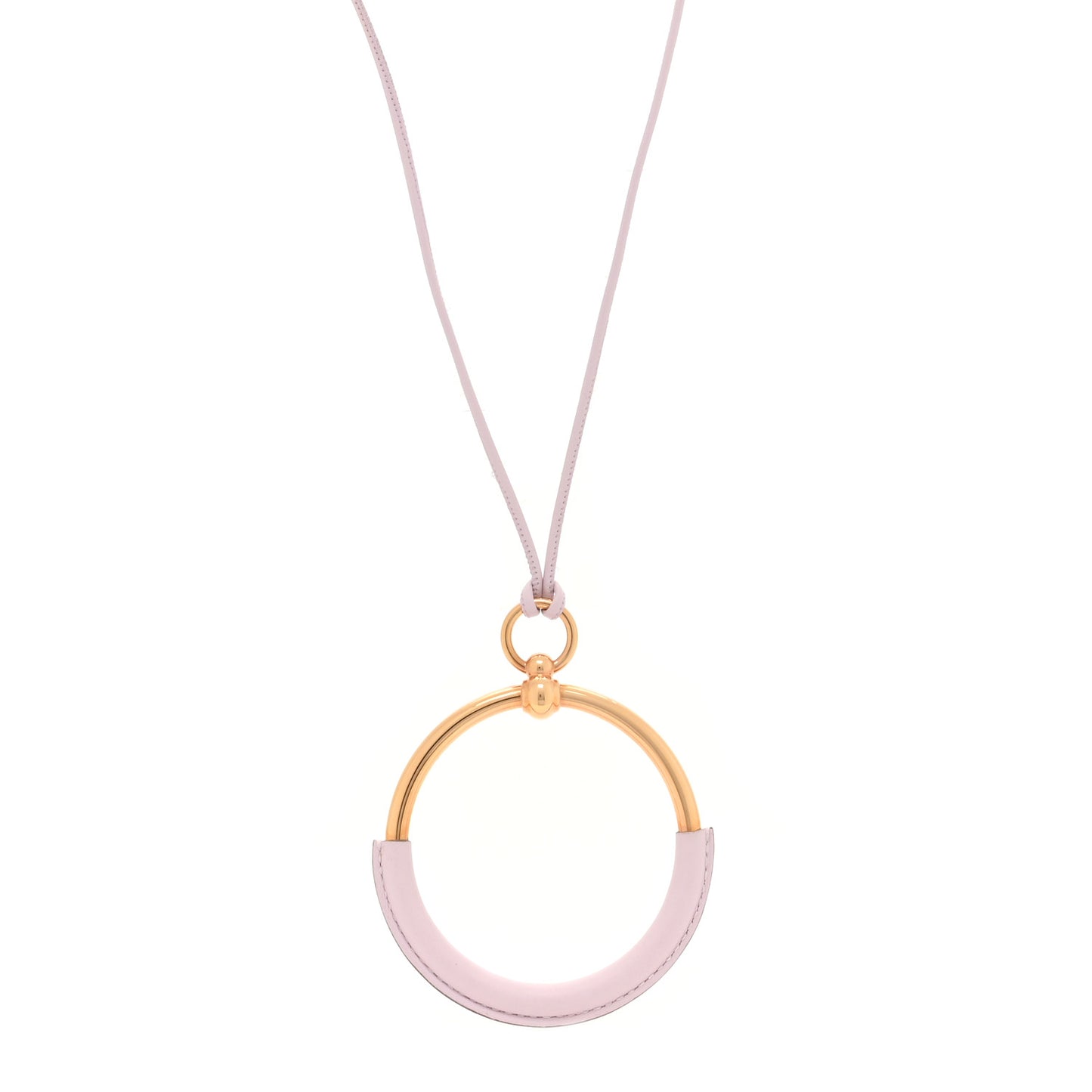 Swift Grand Loop Pendant Necklace Mauve Sylvestre