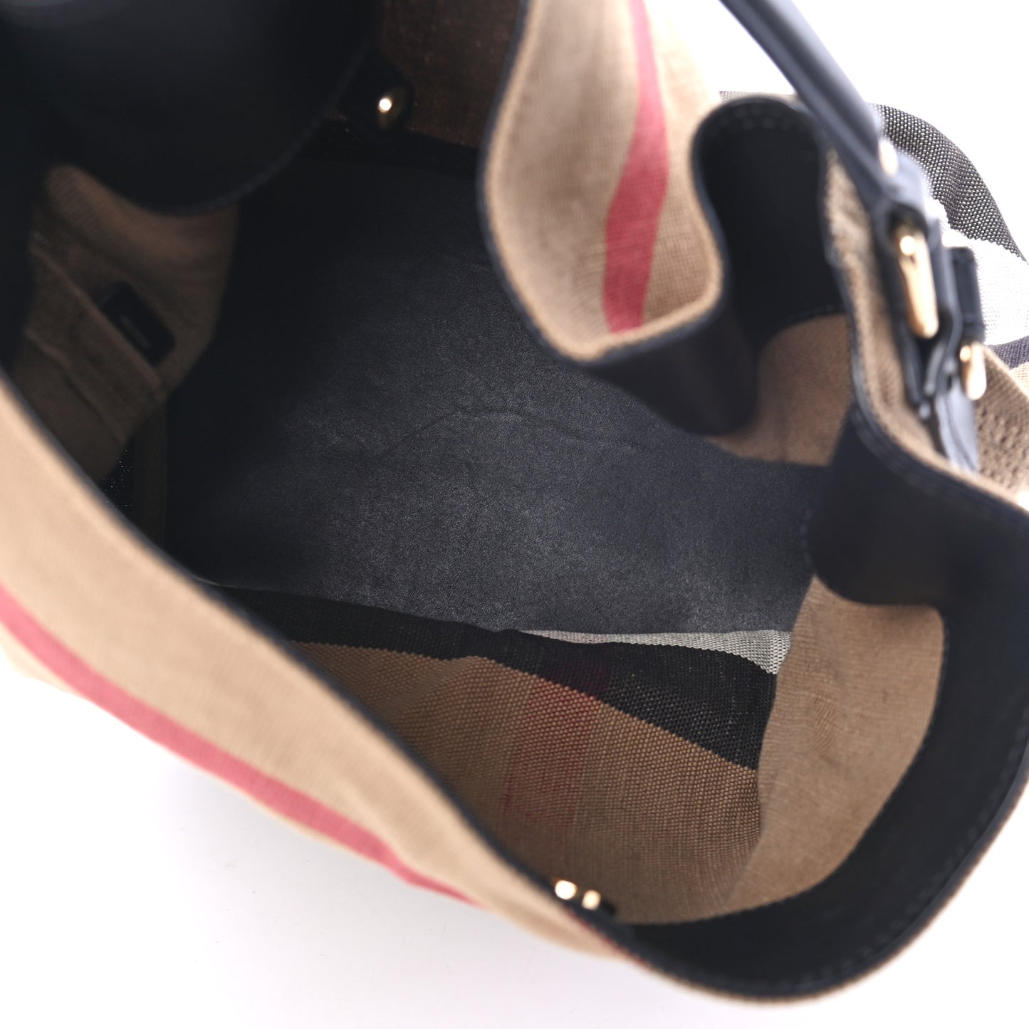 Canvas Mega Check Medium Ashby Hobo Black