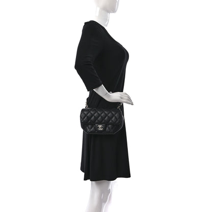 Chanel Calfskin Quilted CC Uniform Flap Belt Bag Black 2 of 9