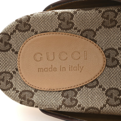 Gucci GG Monogram Lavaredo Eco Fabric Mens Slide Sandals With Straps 6 Beige Ebony Light Brown 8 of 10