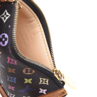Louis Vuitton Monogram Multicolor Key Pouch Black 7 of 10