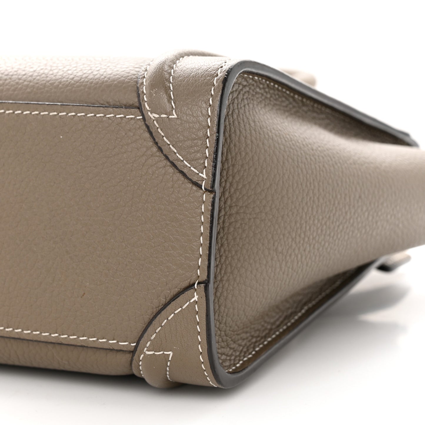 Drummed Calfskin Nano Luggage Souris