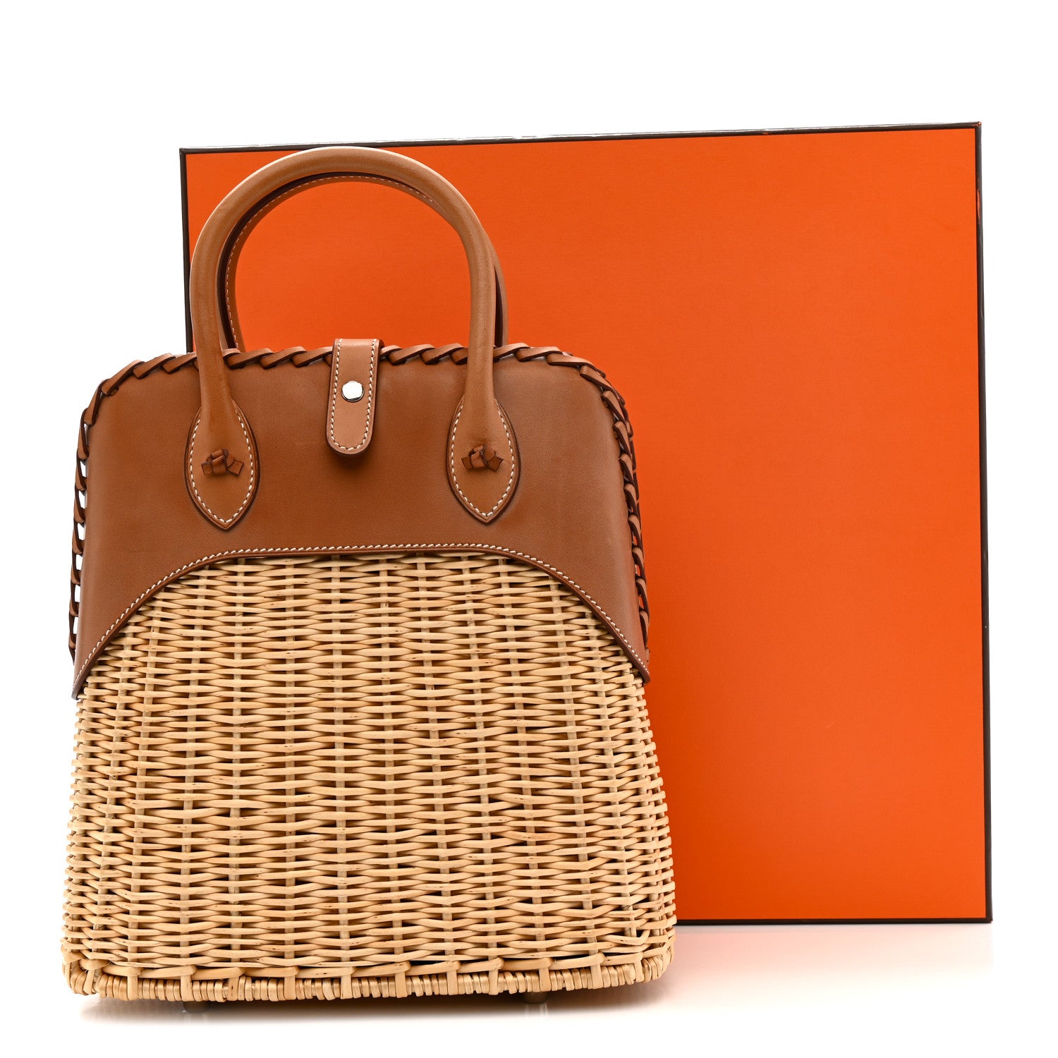 Hermes Wicker Osier Barenia Picnic Bolide Natural Fauve 14 of 14