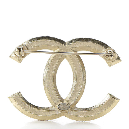 Chanel Pearl CC Brooch Gold 3 of 4