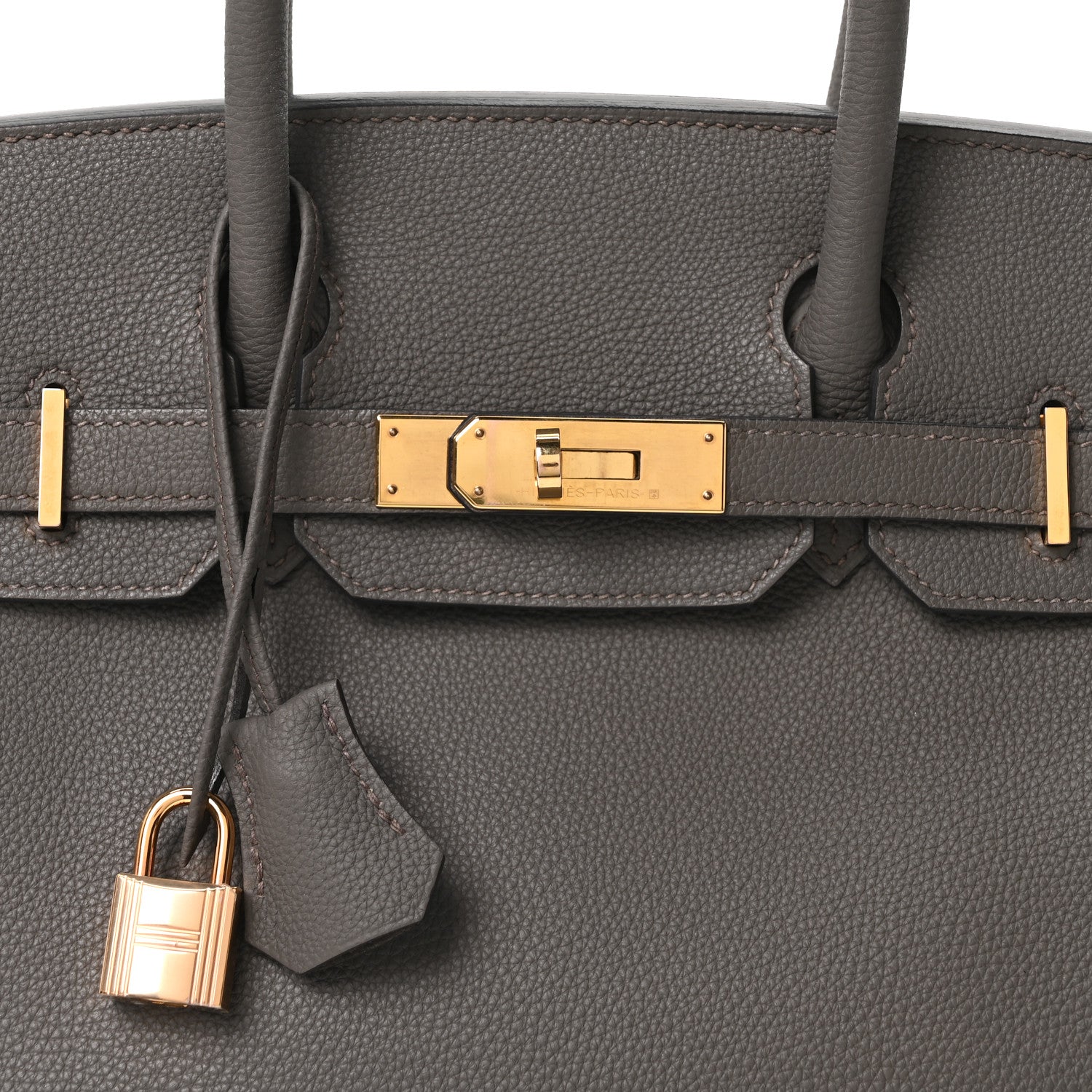 Hermes Togo BIRKIN 30 Etain 8 of 10