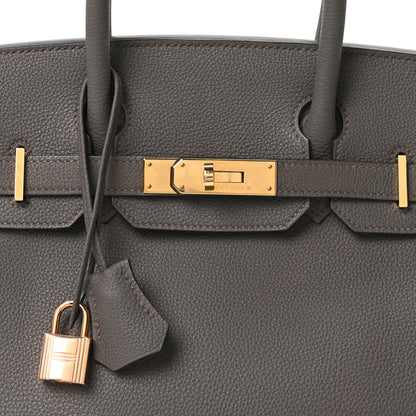 Hermes Togo BIRKIN 30 Etain 8 of 10