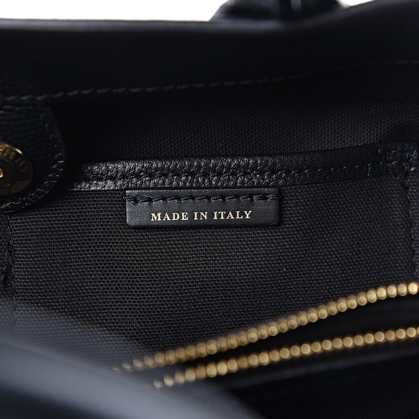 Grainy Calfskin House Check Medium Banner Tote Black