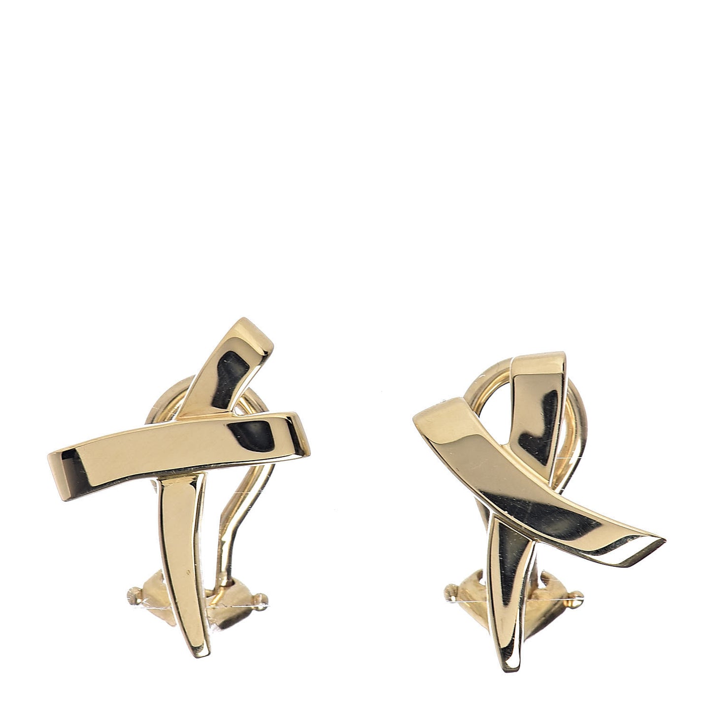 18K Yellow Gold Paloma's Graffiti X Clip On Earrings