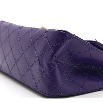 Chanel Aged Calfskin Quilted 2.55 Reissue Mini Flap Purple 10 of 11