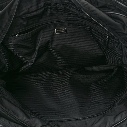 Prada Tessuto Nylon Saffiano Viaggio Carry On Travel Bag Black 6 of 13