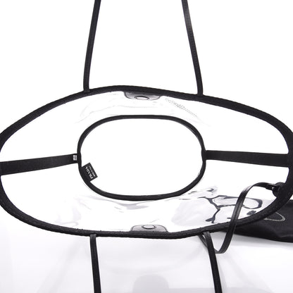 Prada Plexiglass Calfskin Small Shopper Tote Black 5 of 7