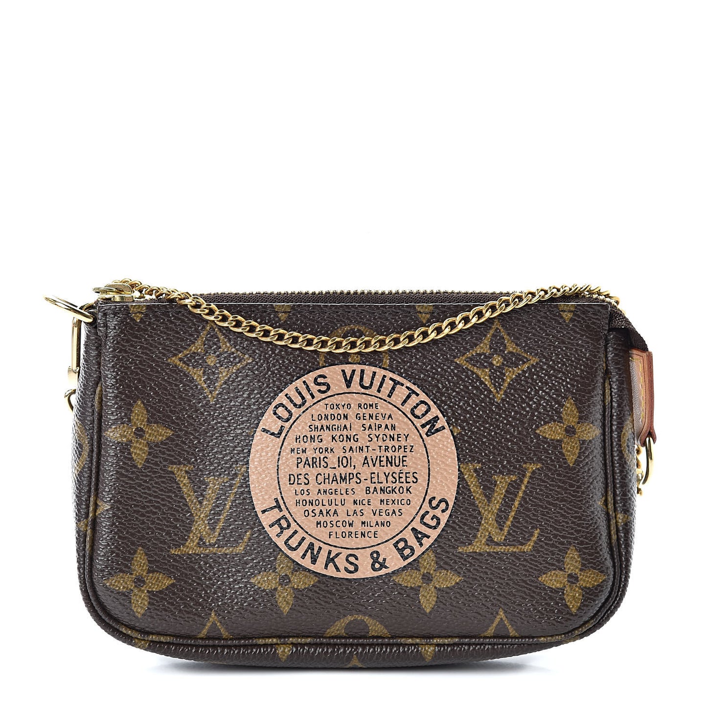Monogram Complice Trunks and Bags Mini Pochette Accessories Beige