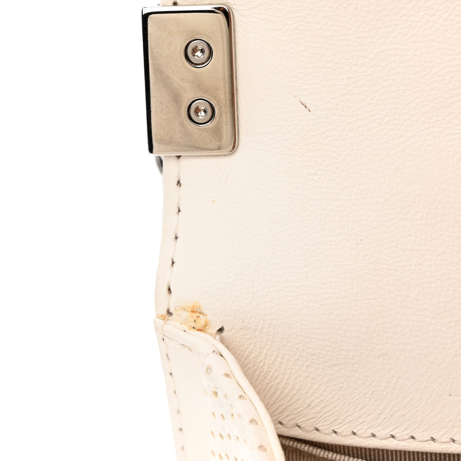 Chanel Lambskin Perforated Medium Boy Flap White 10 of 20
