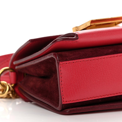 Givenchy Goatskin Suede Mini GV3 Shoulder Bag Pink Aubergine 8 of 11