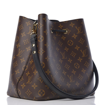 Louis Vuitton Monogram Neonoe MM Black 3 of 9