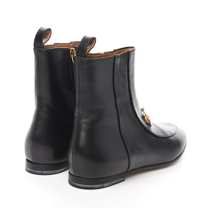 Gucci Malaga Kid Womens Jordaan Ankle Boots 35.5 Black 4 of 9