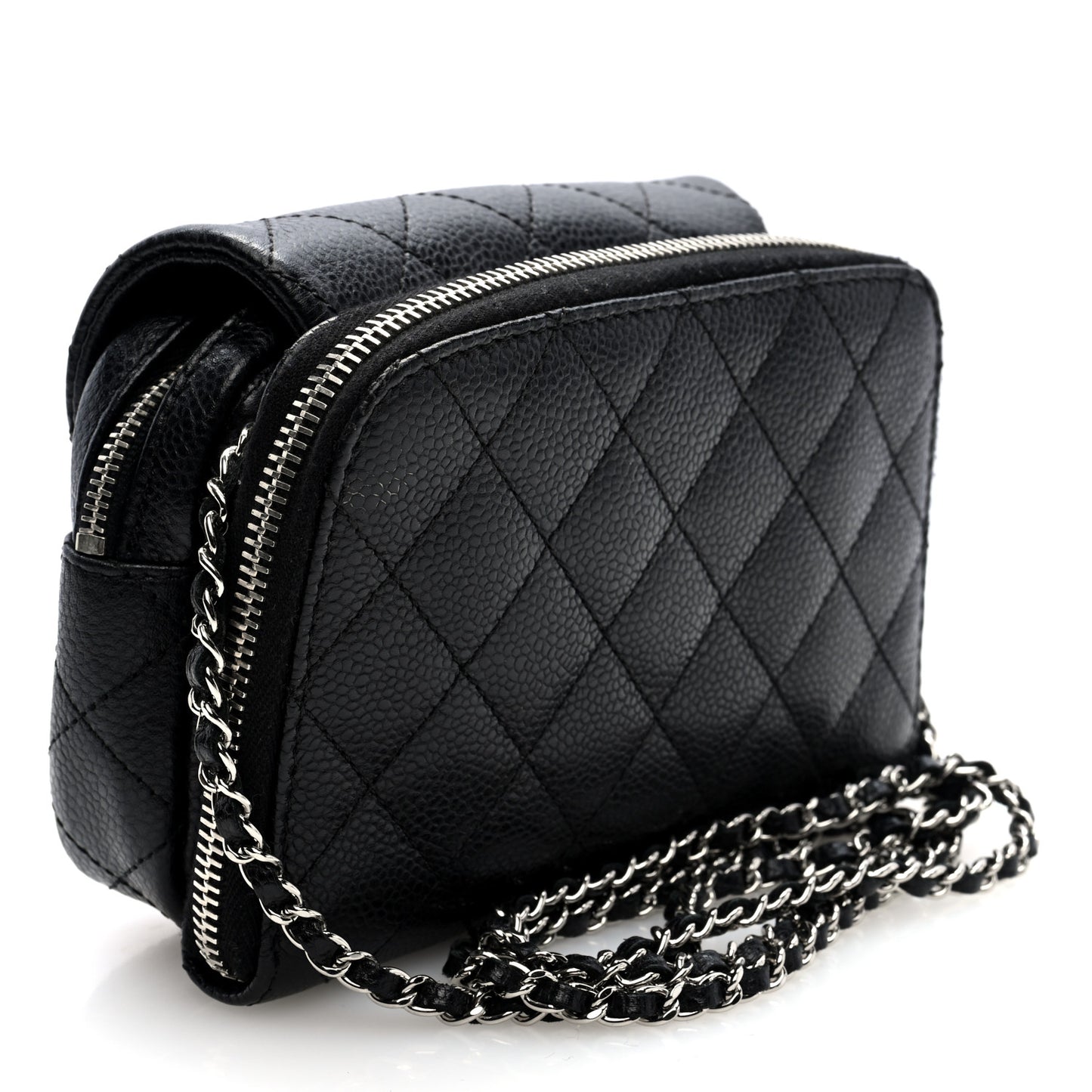Caviar Quilted New Mini Flap Black