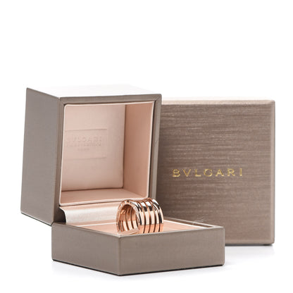 Bulgari 18K Rose Gold B.Zero1 Five-Band Anniversary Ring 56 7.5 7 of 7