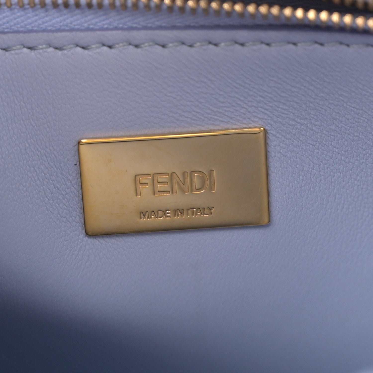 Fendi Ostrich Shiny Nappa Mini Peekaboo I SEE U Satchel Baby Boy 7 of 12