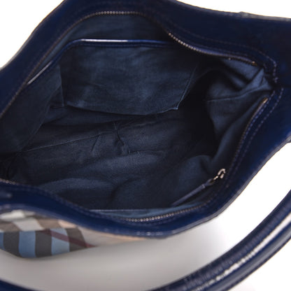 Burberry Nova Pop Degrade Medium Craigwell Hobo Jet Blue 5 of 11